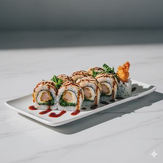 Salmon tempura