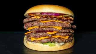 Triple Double Bacon Smash burger