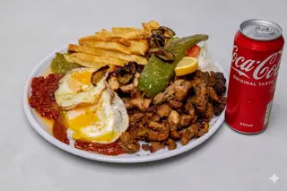 Plat Chawarma + coca