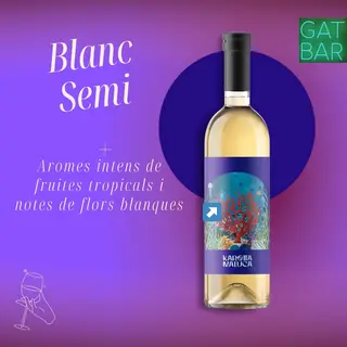 Vi Blanc Semi Afruitat Ampolla. (Merseguera y Macabeo)