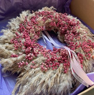 Wianek z trawy papmasowej