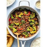 Sauteed beef with chilli sauce (with broccoli)