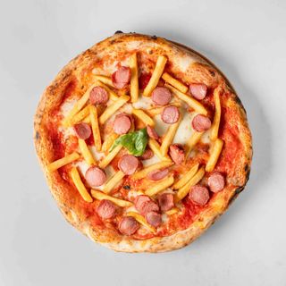 Wurstel e patatine fritte