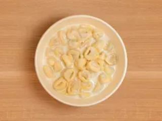 Tortellini con crema di parmigiano