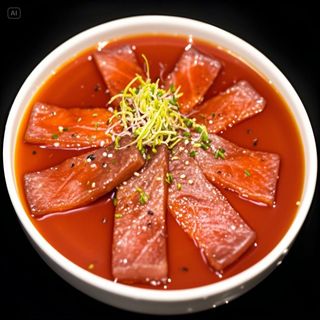 207. Carpacio Atún 8P. Tuna Carpacio 8P