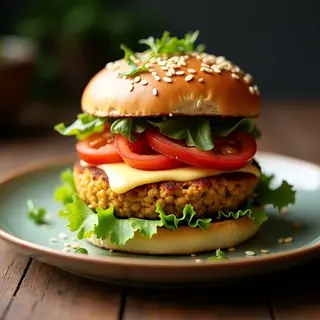 Hamburguesa Vegan Chimmi + Patatas Fritas Caseras