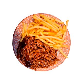 Ternera Con Patatas Fritas