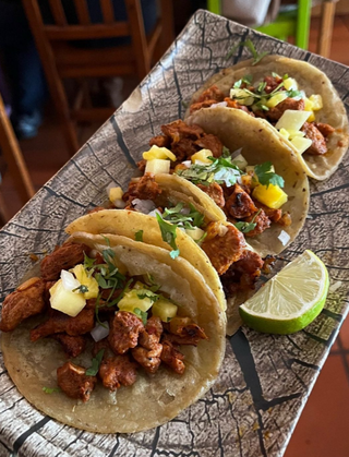 Tacos De Ternera Adobada Y Asada