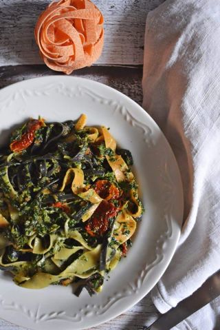 Tagliatelle ze szpinakiem