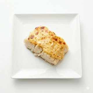 Bacalao con Muselina de Ajo