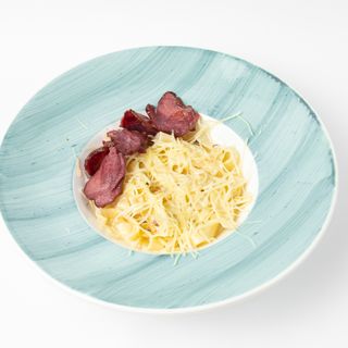 паста с копченой телятиной