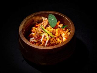 Tagliolini saltati al Found style