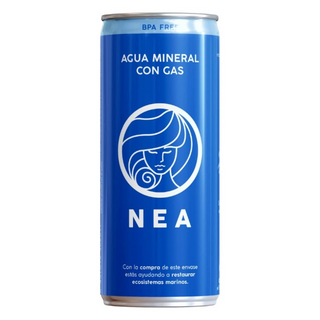 Agua NEA con GAS (Lata 33cl) 