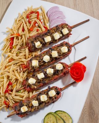 Brochettes Viande Hachée Grillées