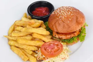 Kiddie Chicken Burger & Fries