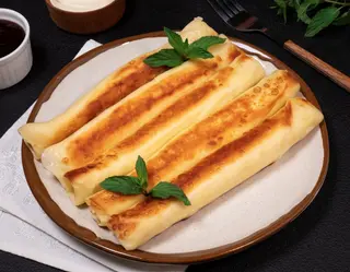 Naleśniki z kurczakiem i pieczarkami
