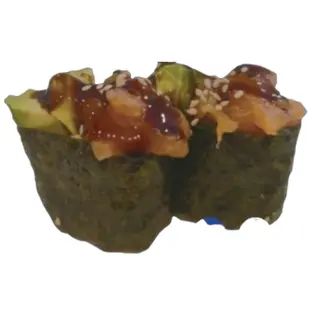 N78.Gunkan De Salmón Crudo Y Aguacate (2 Uds.)