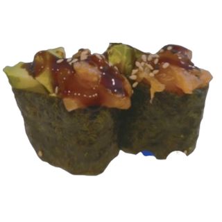 N78.Gunkan De Salmón Crudo Y Aguacate (2 Uds.)