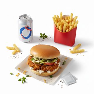 Chicken burger menù