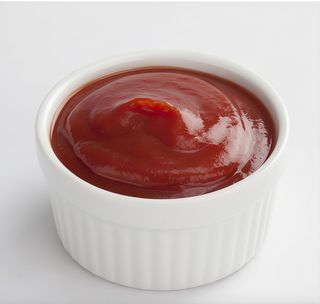 Ketchup sobre unidad