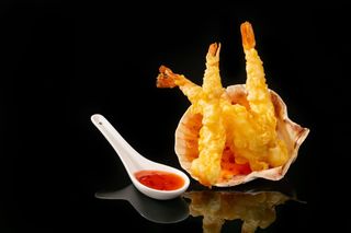 Krewetki w tempurze 3szt