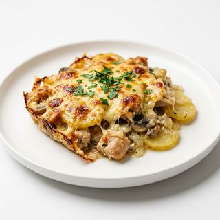 Запеканка с пилешко месо
