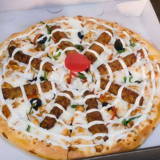 Pizza seekh kebab