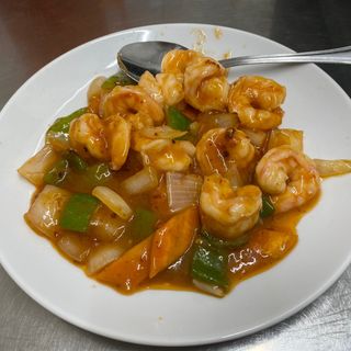 Gambas Picantes Estilo Gonbao