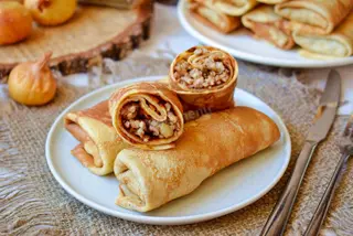 Млинці з мясом