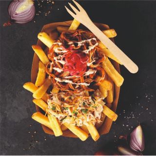 Bbq pulled pork poutine