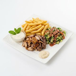 Shawarma De Pollo Plato