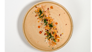 Krem zupa z łososia