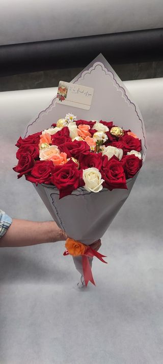 باقة ورد بشكولاطة