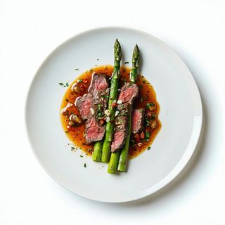 36a. Manzo con asparagi