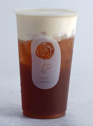 Tè nero con mousse di crema