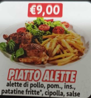 Piatto alete pollo