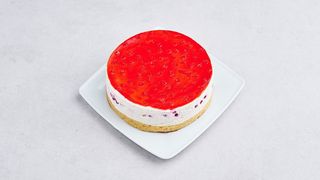 Deser jogurtowy z czerwoną porzeczką