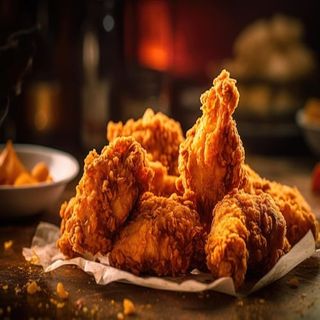 Ración De Alitas De Pollo Fritas (6 Uds.)