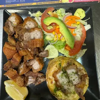 Mofongo de chicharrón 
