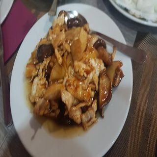 setas con bambú variadas salteadas