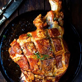 Cerdo asado (260 gr) jardinera 