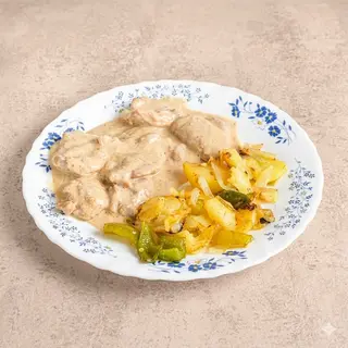 Solomillo A La Pimienta Con Patatas