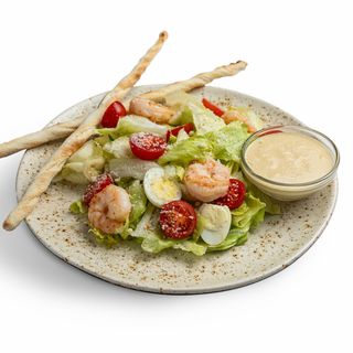 Салат цезар з креветками (260г)