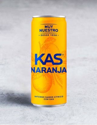 KAS Naranja Zero Refresco con gas sabor Naranja sin Azúcar Lata 330ml