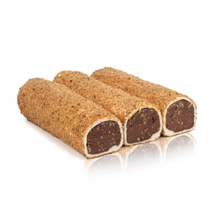 Rulou cu crema de ciocolata si biscuiti