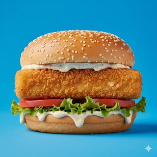 Kids fish burger