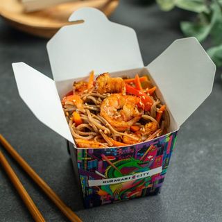 Հնդկաձավարի լափշա մանրածովախեցգետնով և բանջարեղենով