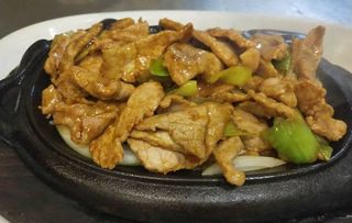 Porco na chapa quente