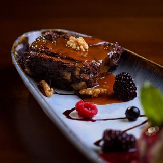 Brownie de Chocolate com caramelo salgado