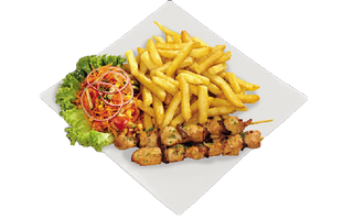 Brochette de Filet avec Frites